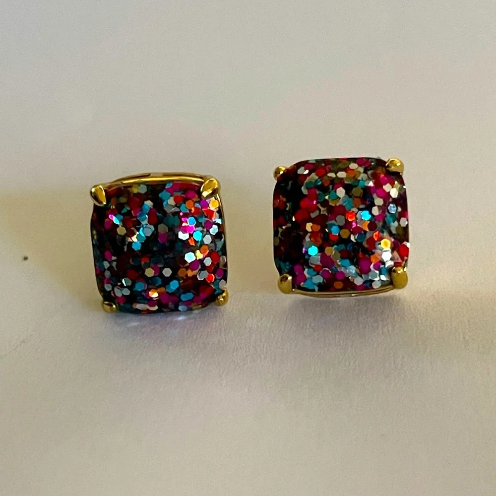 Kate spade glitter studs - Picture 3 of 5